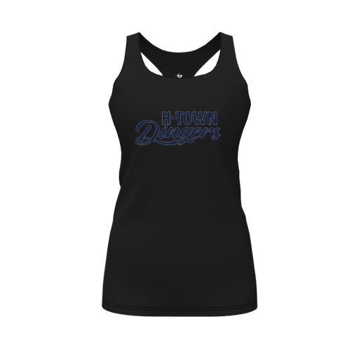 [FT0TRBBK-FYS-LOGO1] Decker Racerback Tank Top (Female Youth S, Black, Logo 1)