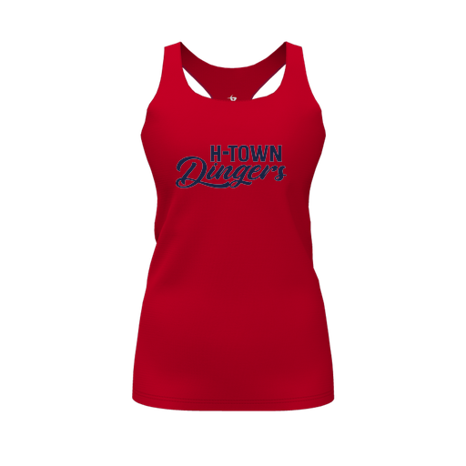 [FT0TRBRD-FYS-LOGO1] Decker Racerback Tank Top (Female Youth S, Red, Logo 1)