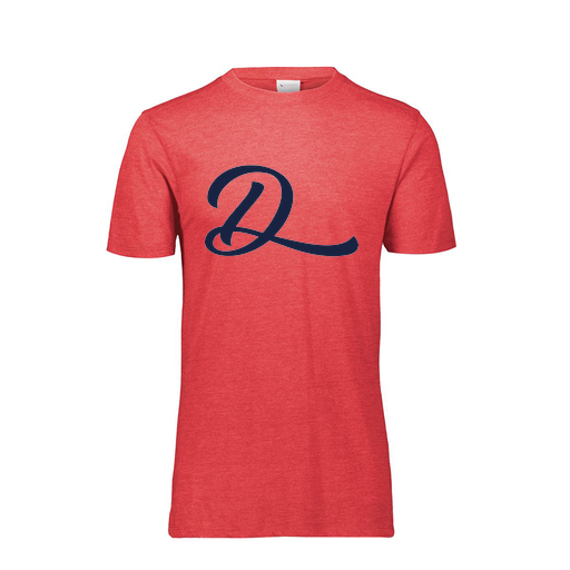 [FTSCUBRD-AS-LOGO3] Decker Men's Tri-Blend T-Shirt - Short Sleeve (Adult S, Red, Logo 3)
