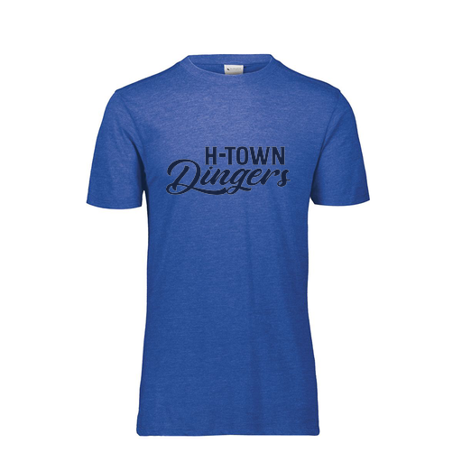 [FTSCUBRY-YS-LOGO1] Decker Youth Tri-Blend T-Shirt - Short Sleeve (Youth S, Royal, Logo 1)