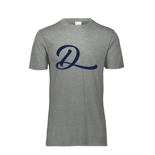 [FTSCUBGY-YS-LOGO3] Decker Youth Tri-Blend T-Shirt - Short Sleeve (Youth S, Gray, Logo 3)