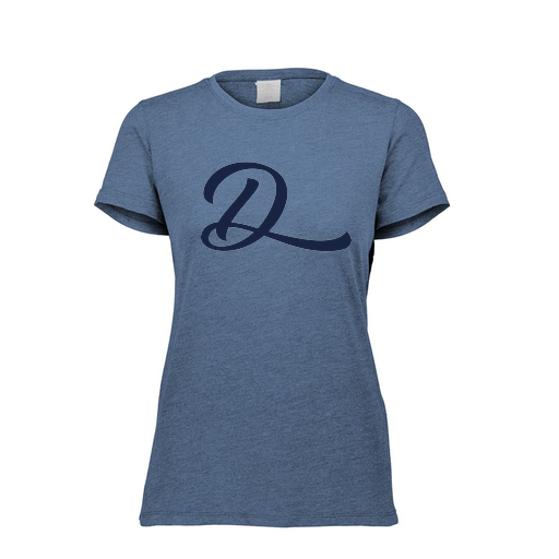 [FTSCUBNV-FAXS-LOGO3] Decker Women's Tri-Blend T-Shirt - Short Sleeve (Female Adult XS, Navy, Logo 3)
