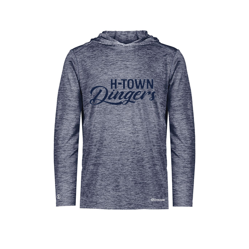 [FOLHCGNV-AS-LOGO1] Decker Men's Charge Hoodie (Adult S, Navy, Logo 1)