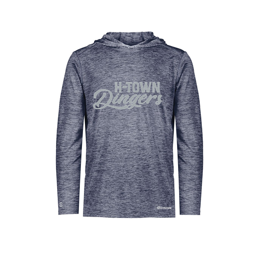 [FOLHCGNV-AS-LOGO2] Decker Men's Charge Hoodie (Adult S, Navy, Logo 2)