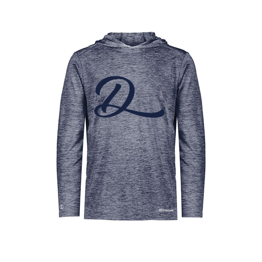 [FOLHCGNV-AS-LOGO3] Decker Men's Charge Hoodie (Adult S, Navy, Logo 3)