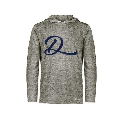 [FOLHCGGY-YS-LOGO3] Decker Youth Charge Hoodie (Youth S, Gray, Logo 3)