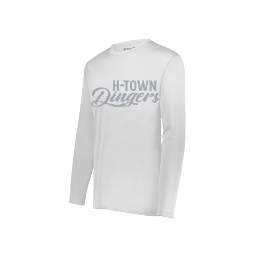 [222822.005.XS-LOGO2] Men's LS Smooth Sport Shirt (Adult XS, White, Logo 2)